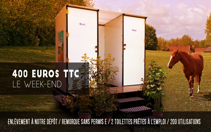 offre spéciale location de toilettes sèches 400 euros le week-end